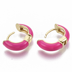 Laiton Huggie boucles d'oreilles&nbsp;EJEW-S209-01D