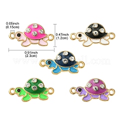 10 stücke 5 farben legierung emaille verbinder charms&nbsp;ENAM-YW0003-43