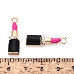 Colgantes de aleación de rhinestone y esmalte&nbsp;ENAM-T024-62B-G