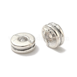 Tibetischen Stil Perlen flach rund Legierung Abstandhalter&nbsp;TIBEP-S293-070AS-LF