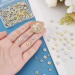 160 pièce de perles d'espacement en laiton de 8 styles&nbsp;KK-PH0006-73
