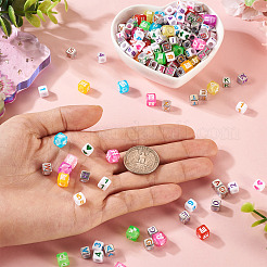 700pcs 3 styles de perles acryliques opaques&nbsp;OACR-PJ0001-01A