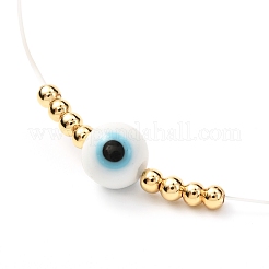 Set di collane con perline di semi di vetro perline malocchio&nbsp;NJEW-JN03722-02