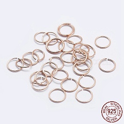 Anneaux de jonction ouverts en 925 argent sterling&nbsp;LS-STER-F036-02RG-0.7x5mm