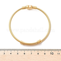 Drehmoment-Armreifen aus 304er Edelstahl für Damen&nbsp;BJEW-M042-08G