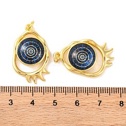 Porte micro ouvrent pendentifs zircone cubique en laiton de placage&nbsp;KK-H486-25G-04