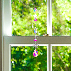 1pc de grandes décorations suspendues en fer&nbsp;DJEW-CN0001-37B