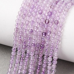 Natürlichen Amethyst Perlen Stränge&nbsp;G-H358-A01-3mm-01
