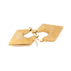 Orecchini a cerchio in acciaio inossidabile 304 placcati ioni (ip) per donna&nbsp;EJEW-P279-24G