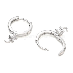 Risultati dell'orecchino a cerchio in ottone con placcatura a cremagliera micro pavé di zirconi&nbsp;CU-CBA01AA-12P