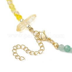 Colgantes de chakras con cuentas de piedras preciosas naturales teñidas&nbsp;NJEW-JN05176