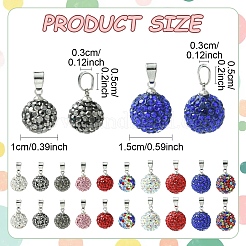 10 ciondolo con strass in pasta polimerica fatto a mano&nbsp;RB-YW0001-29A