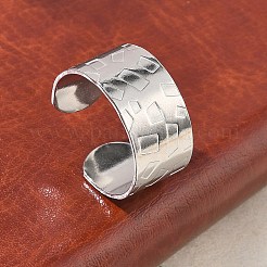 Offene Manschettenringe aus Edelstahl 304&nbsp;RJEW-D357-01P