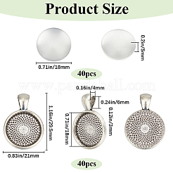 DIY-Kits zur Herstellung von Kuppel-Rohlingen aus Legierungsanhängern&nbsp;DIY-SP0001-60C