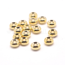 Latón entrepieza de abalorios&nbsp;KK-WH0084-10G