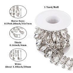 Kristall-Strass-Cup-Kette aus Eisen&nbsp;CH-CW0001-02