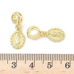 Messing Religion Jungfrau Maria europäischen baumeln Charms&nbsp;KK-B141-15G