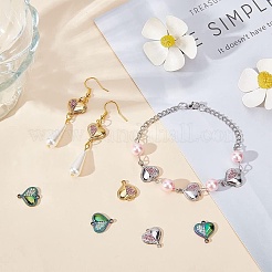 12 Stück 3 Farben 304 Edelstahl Strass-Anschluss-Charms&nbsp;STAS-CA0001-86