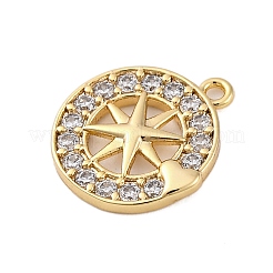 Colgante micropavé cubic zirconia de latón&nbsp;KK-P289-05G