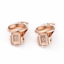 Engaste de pendientes con clip de acero inoxidable 304&nbsp;STAS-L244-50C-RG