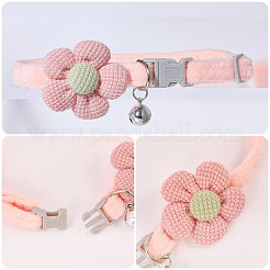 4 Stück 4 Farben Polyester Hundekrawatten mit Blumenmotiv und verstellbarem Kragen&nbsp;AJEW-GL0002-59
