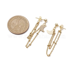 Boucles d'oreilles à tige en acier inoxydable 304 doré&nbsp;EJEW-JE05733-02