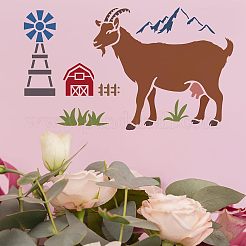 Set di modelli di stencil per pittura da disegno riutilizzabili in plastica&nbsp;DIY-WH0172-485