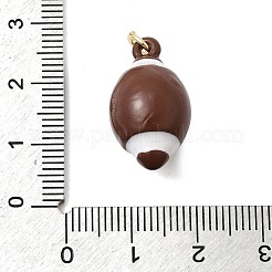 Pendentifs d'émail en laiton &nbsp;KK-F940-05G
