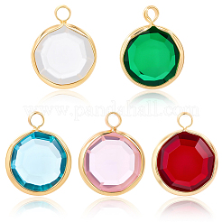 15pcs 5 Farben k9 Glasanhänger&nbsp;GLAA-BBC0001-11A