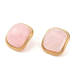 Orecchini resina piazza&nbsp;EJEW-U003-25G