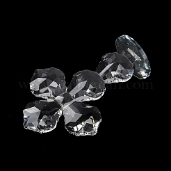 Figuras de cruz de cristal de cuarzo natural&nbsp;AJEW-H154-01B