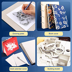 6 Stück rechteckiges Kraftpapier&nbsp;DIY-PH0008-35