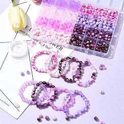 DIY-Sets zur Schmuckherstellung für Armbänder aus runden Acrylperlen&nbsp;DIY-FS0007-40