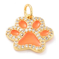 Real 18k micro latón chapado en oro micro encantos cubic zirconia encantos&nbsp;ZIRC-L100-085G