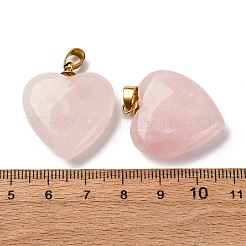 Colgantes naturales de cuarzo rosa&nbsp;G-G287-01G-09