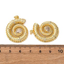Pendentifs avec zircon cubiques à micro-pavés en laiton&nbsp;KK-A271-02A-G
