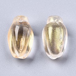 Perle di vetro verniciate a spruzzo trasparente&nbsp;GLAA-N035-013-I01