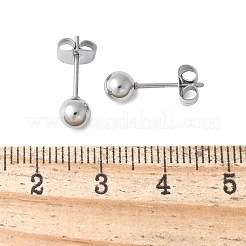 Ohrstecker aus 304 Edelstahl für Damen&nbsp;EJEW-E603-06A-P