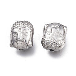 Anlaufgeschützte buddhistische Perlen aus 304 Edelstahl&nbsp;STAS-K207-63P