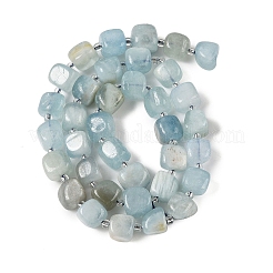 Natürliche Aquamarin Perlen Stränge&nbsp;G-A254-A01-02