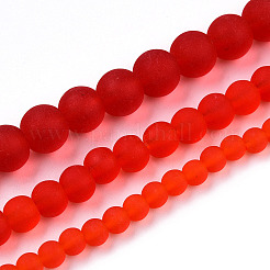 Abalorios de vidrio transparente hebras&nbsp;GLAA-T032-T6mm-MD09