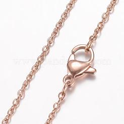 Collane con ciondolo in acciaio inossidabile 304&nbsp;NJEW-D277-27