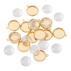 12 support de cabochon pour pendentif en laiton&nbsp;KK-TA0003-10B