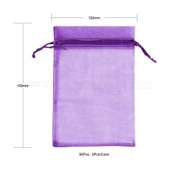 90 stücke 18 stil organzabeutel schmuck aufbewahrungsbeutel hochzeitsbevorzugung party mesh kordelzug geschenk&nbsp;OP-LS0001-05