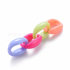 Opake Acryl Verknüpfung Ringe&nbsp;MACR-S373-18A
