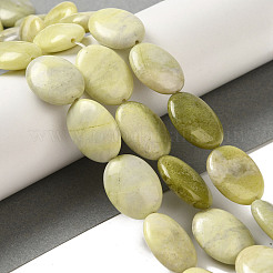 Fili di perle giada limone naturale&nbsp;G-B078-G04-02