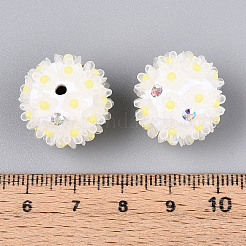 Strass in pasta polimerica fatti a mano con fiore di margherita in resina&nbsp;CLAY-T022-02E