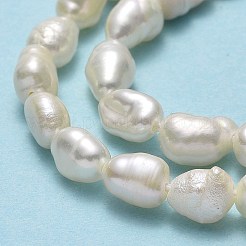 Fili di perle di perle d'acqua dolce coltivate naturali&nbsp;PEAR-A005-13C-01