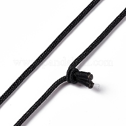Collana con ciondolo esagonale in ametista naturale con cordino in nylon&nbsp;NJEW-G094-A01
