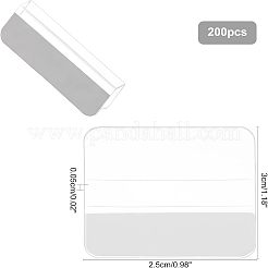 Linguette autoadesive in plastica trasparente&nbsp;CDIS-WH0008-02